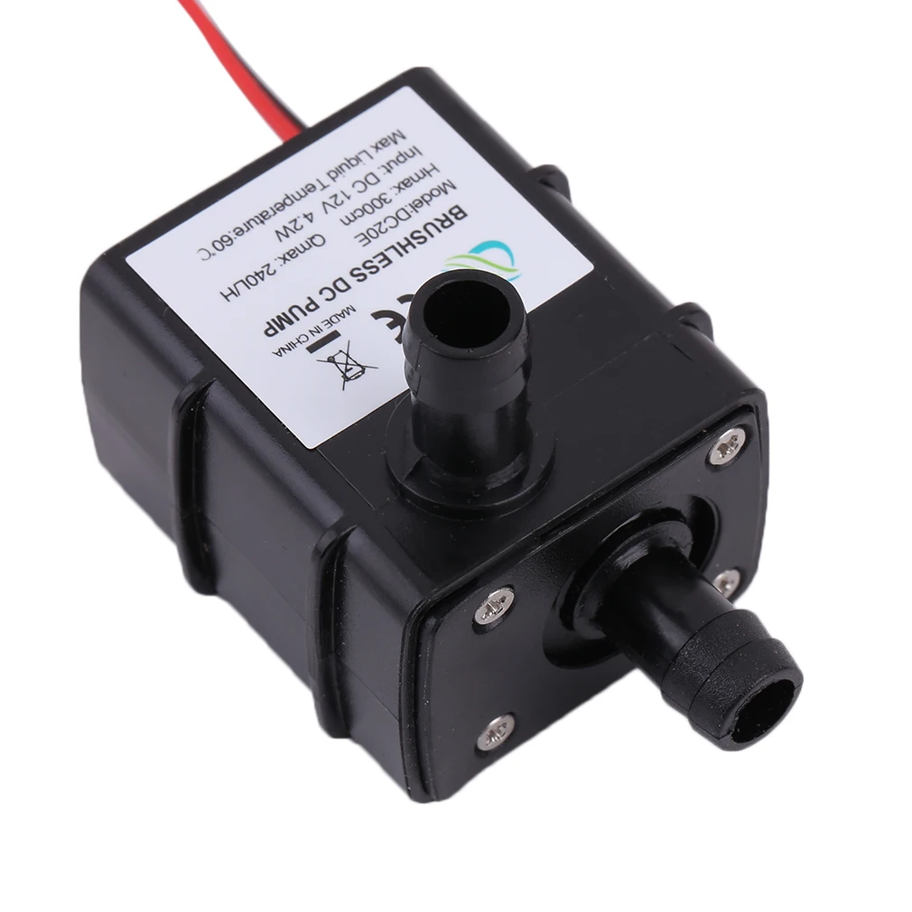 DC 12V Brushless Motor Water Pump, Circulação, Bomba Submersível, Adequado para Aquários, Aquários, Lagoas, Fontes, 12V