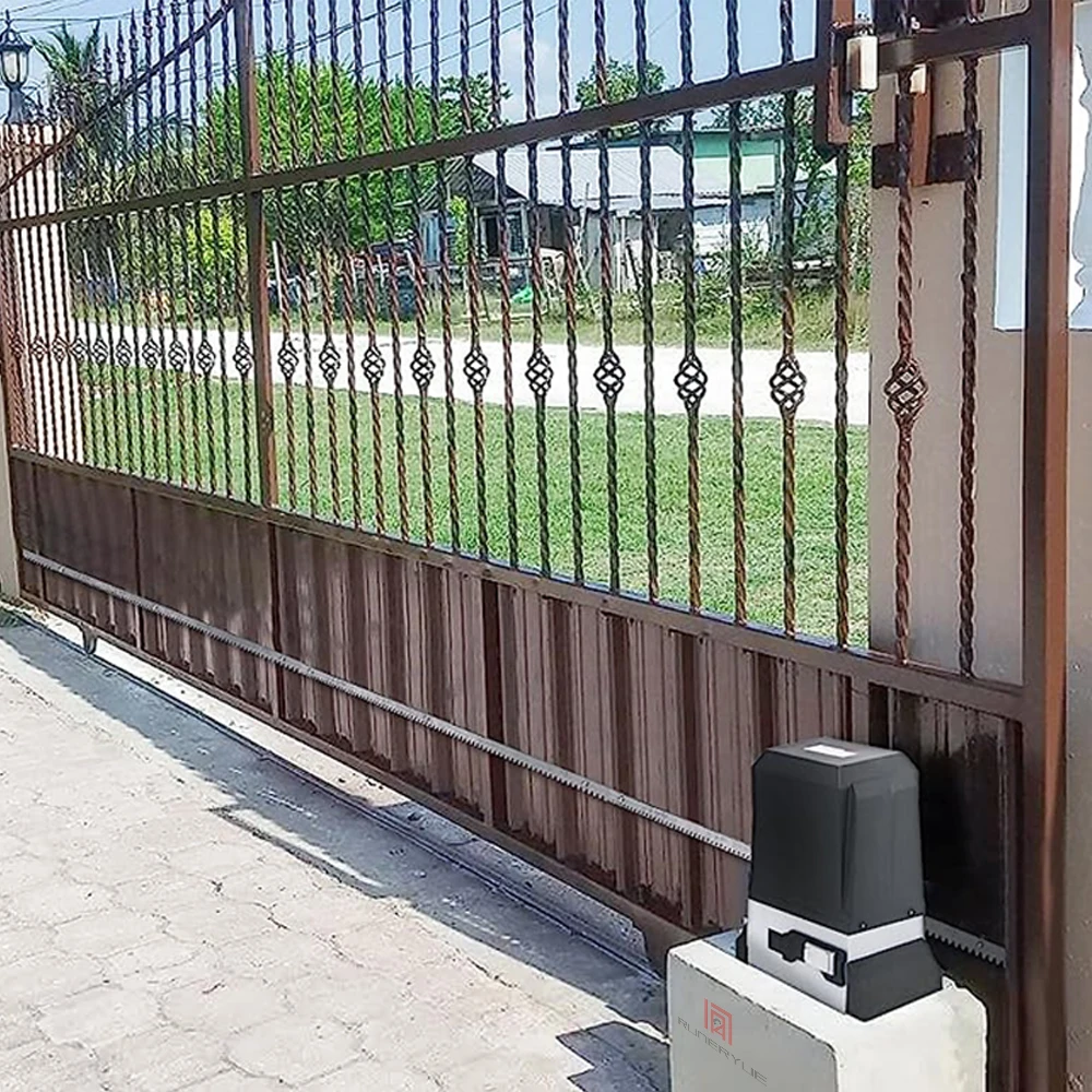 Imagem -06 - Automático Deslizante Portão Abridor Rack Drive Portão Elétrico Motor Heavy Driveway Slide Gates Operador de Segurança Sfg18h 1500kg