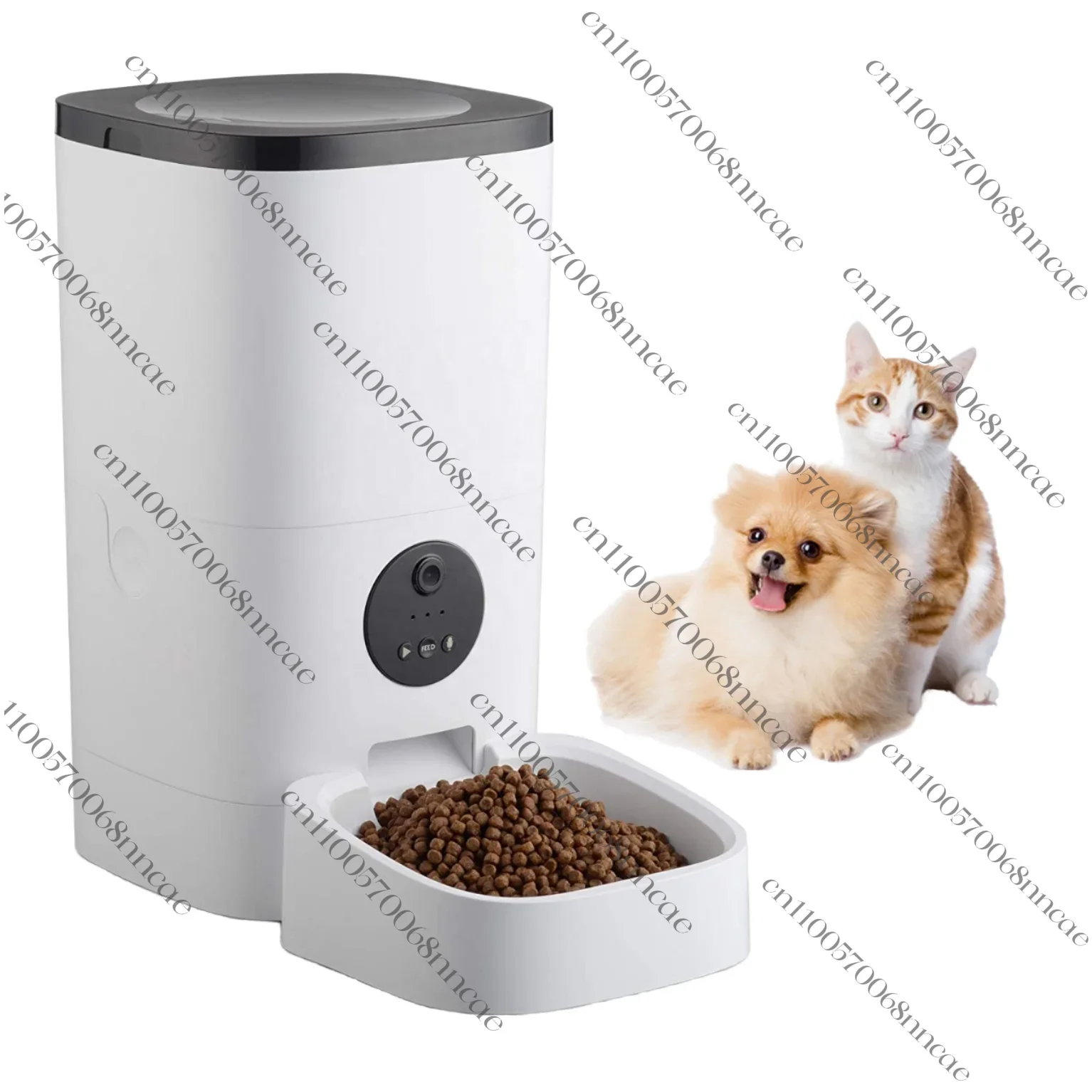 

4Liter Pet Smart Feeder Automatic WiFi Mobile App Remote Control Rechargeable Feeder for Cats and Dogs LargeCapacity