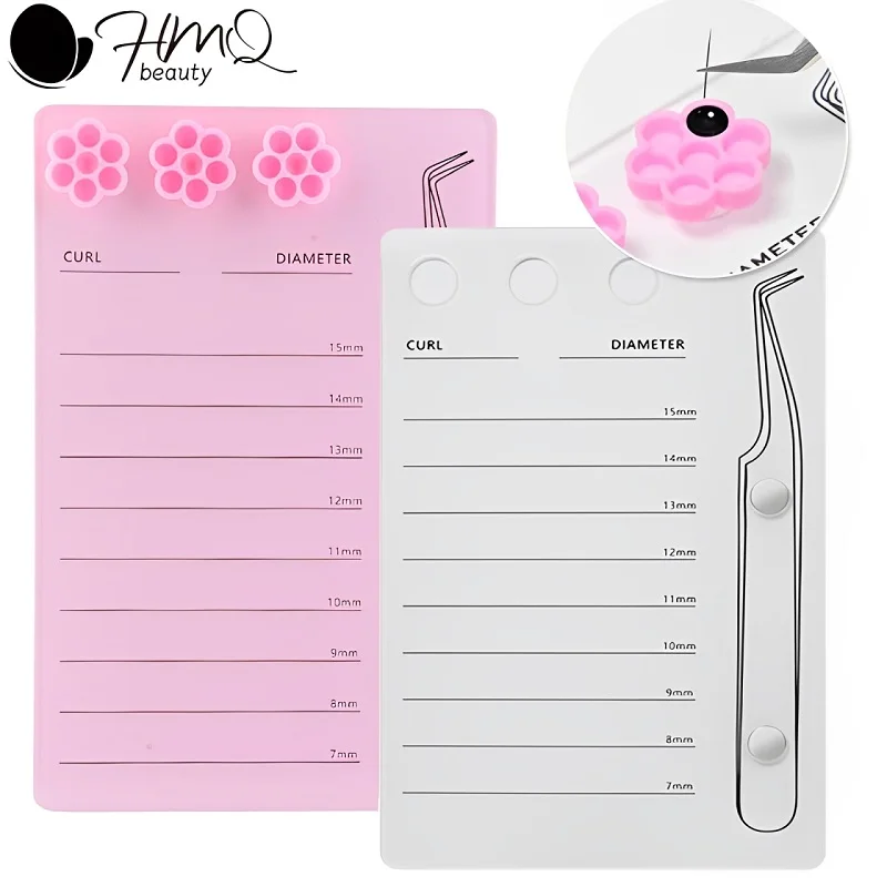 Grafted Eyelash Extension Holder Acrylic Pallet Magnetic Suction Scale Plate Tweezer Holder Eyelash Extension Storage Organizer