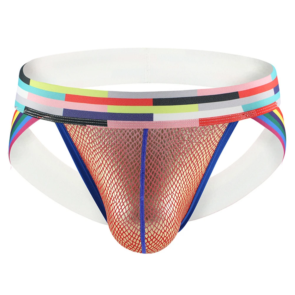 

Men's Low Rise Thong Underwear with Hollow Open Butt Design and Bulge Pouch Sexy G String Style for Comfortable Fit