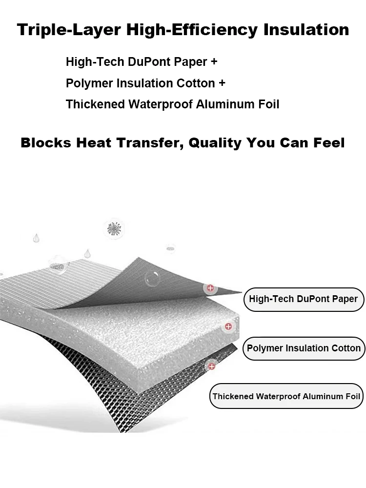 دوبونت ورقة حقيبة الغداء حقيبة عزل مقاوم للماء رشاقته الألومنيوم احباط حقيبة يد كبيرة نزهة الغداء حقيبة لطلاب مكتب العمل #6