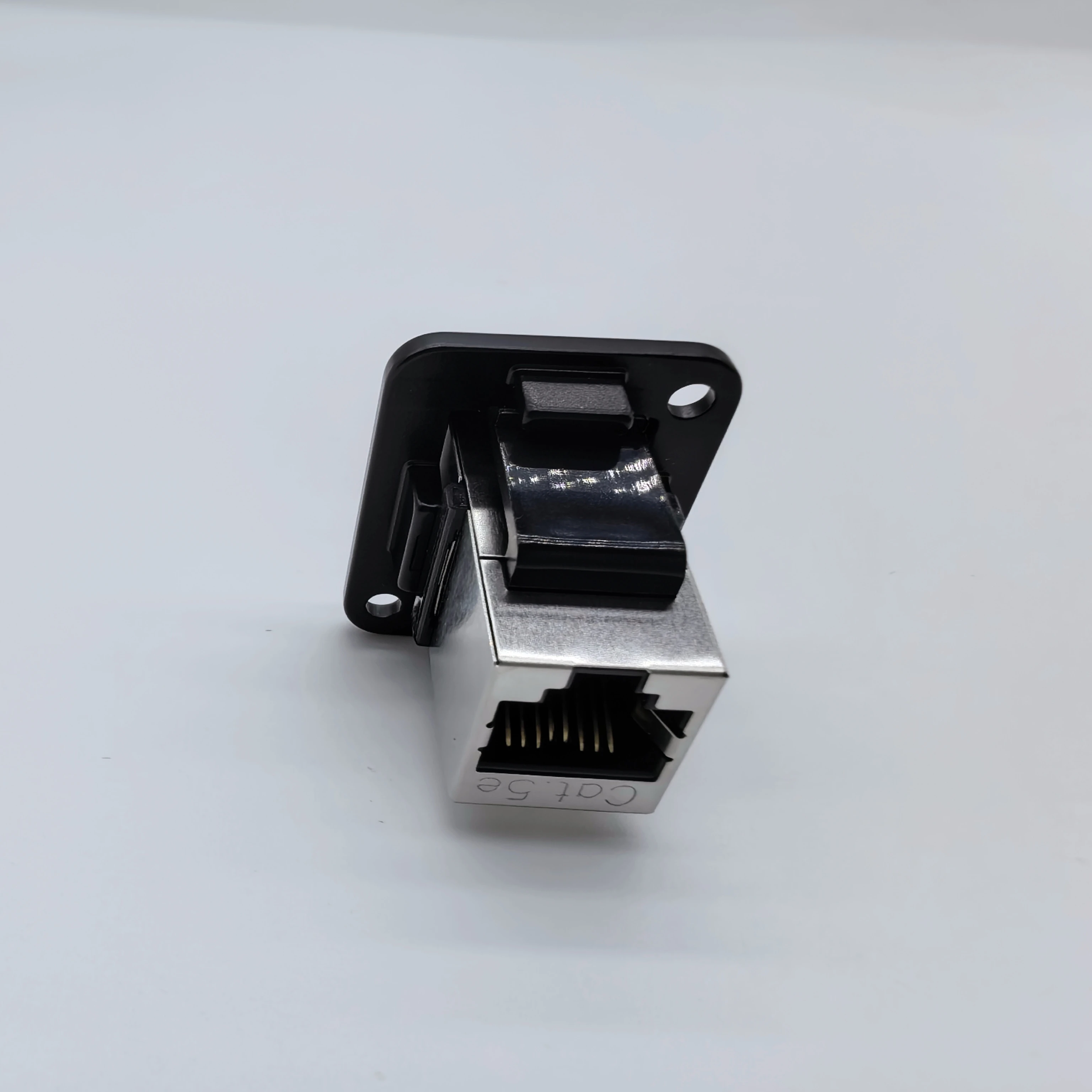 Módulo Ethernet Cat.5e RJ45 blindado 1000Mbps Banhado a ouro Conector de rede Gigabit para placa de parede Patch Panel T568A/B fiação