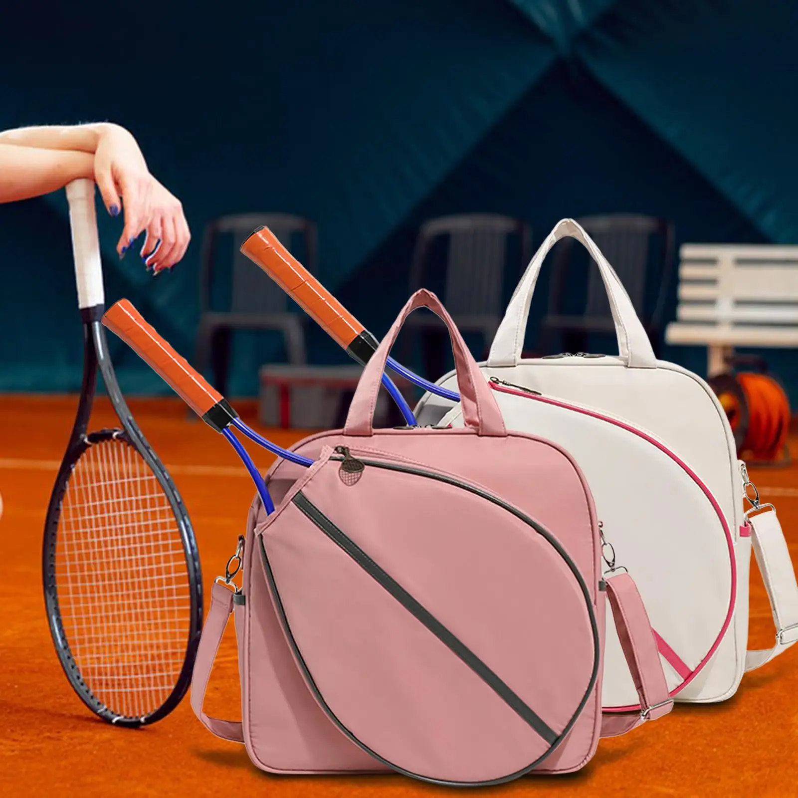 Bolsa de tenis, bolso de mano para jugadores, bolsa de transporte, organizador impermeable, soporte para paleta, bolsa para raqueta de tenis, bolsa para raqueta de bádminton