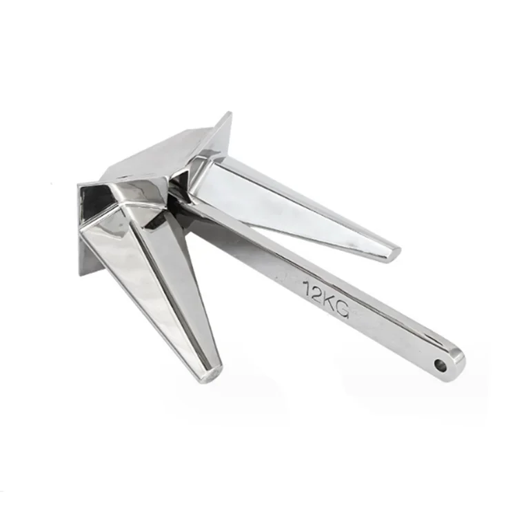 

Polished 316 Stainless Steel Danforth Fluke Style Anchor For Marine New Condition Boat Hardware