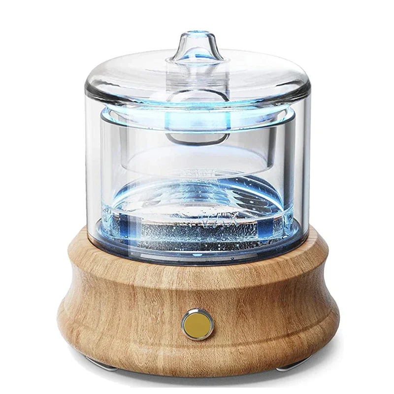 Glass Essential Oil Diffuser Humidifier Waterless Auto Shut-Off Colors Lights Aroma Diffusers For Bedroom Home Yoga Gift 80ML