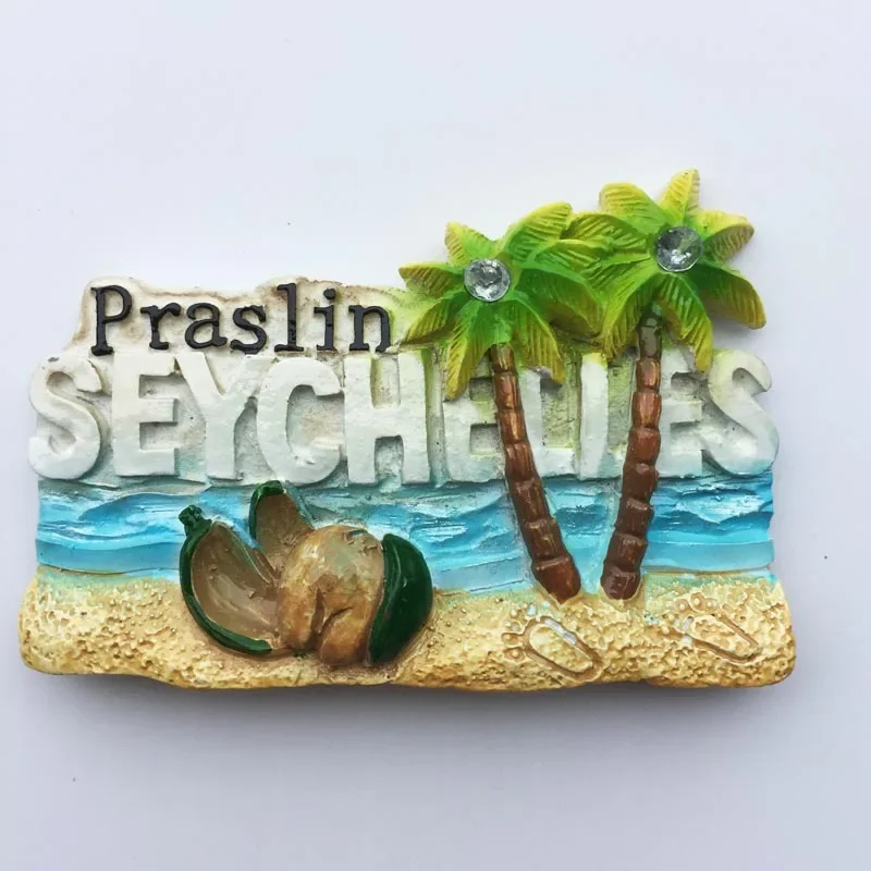 Africa Seychelles Magnetic Sticker Fridge Tourist Souvenir Magnetic Refrigerator Decoration Articles Handicraft Gifts