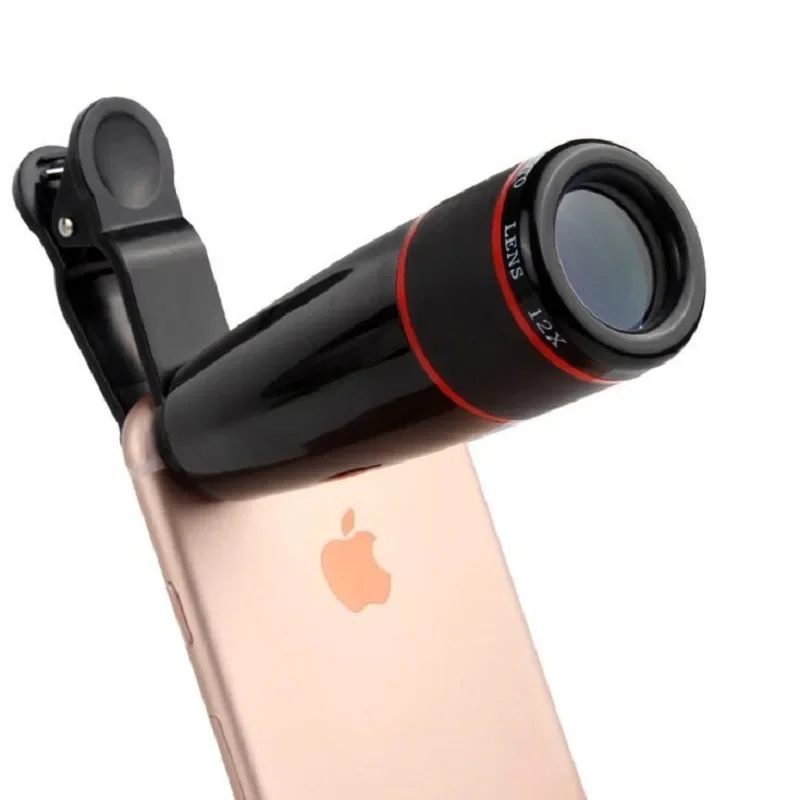 Foreign Trade New Mobile Phone Universal 12x Telephoto Lens Mobile Phone Telescope, Outdoor Long-range Photo High-definition