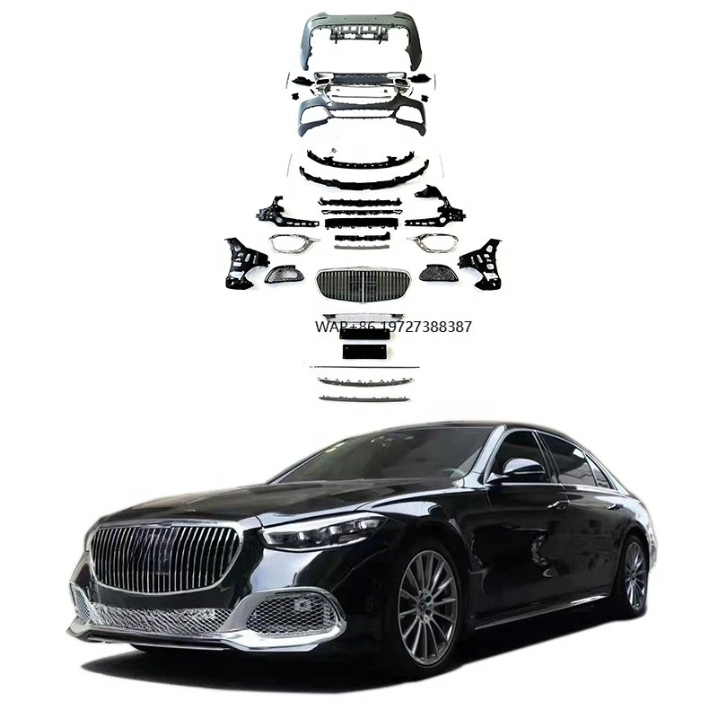 

S-class W223 May-style Bodykit 2021y Car Accessories Front Bumper Rear Bumper Grille Exhaust Tips Rear Diffuser