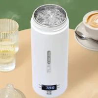 Bouilloires électriques portables de 500ML, bouilloire pour thé et café, tasse thermique pour faire bouillir l'eau, bouteille d'eau Anti-brûlure, Menu anglais 2