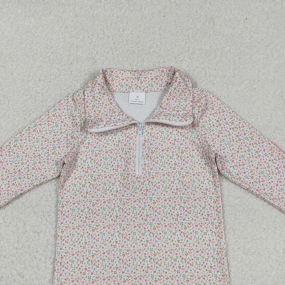 Z917-09 GT1145 ملابس بوتيك للأطفال بأكمام طويلة قميص بناتي للأطفال #3