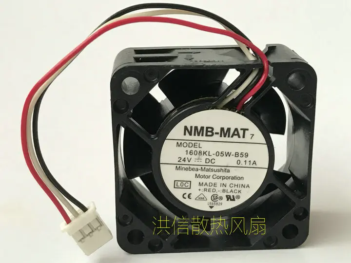 

Freight free original NMB 4020 1608KL-05W-B59 DC24V 0.11A 3-wire 4CM inverter fan