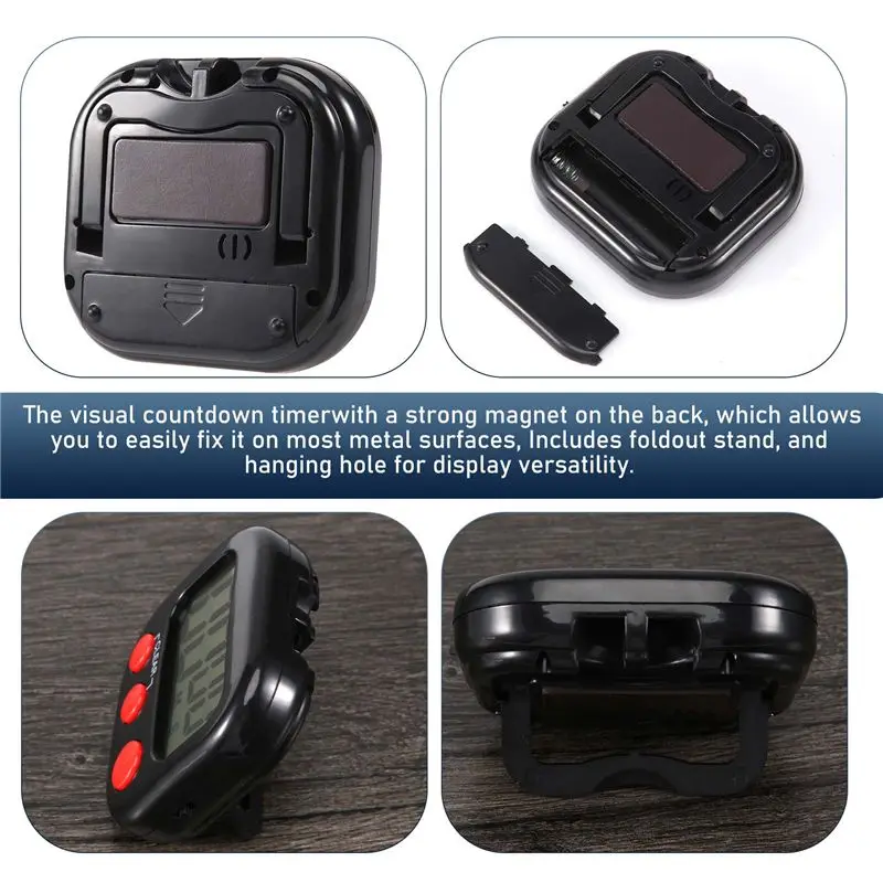 2025 Trend Kitchen Timer, Digital Visual Timer Magnetic Clock Stopwatch Countdown Timer, Large LCD Screen Display For Cooking