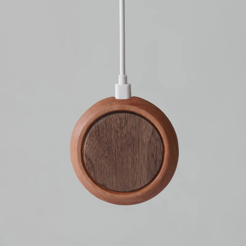 15W wooden wireless charger made of cherry wood, a stress-relieving and healing gift, creative toy for squeezing