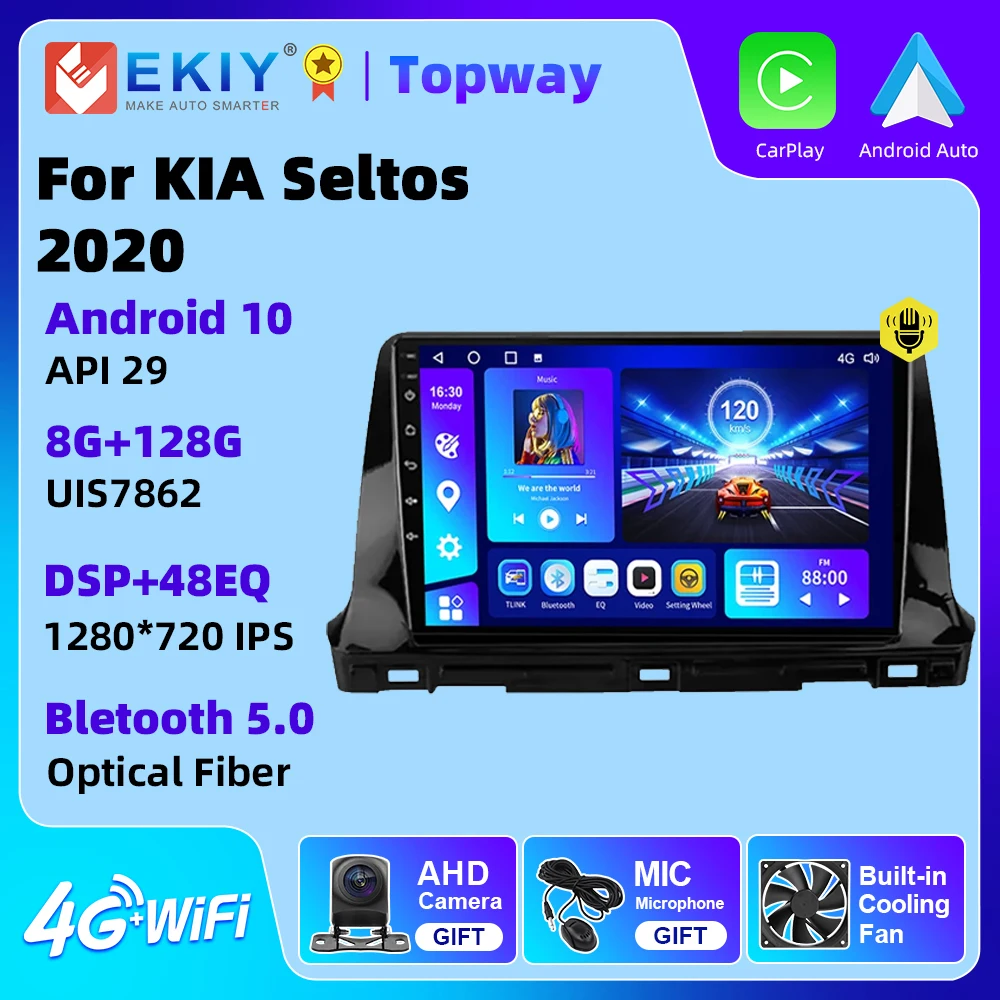 

EKIY Car Radio For KIA Seltos 2020 Android Multimedia Video Player GPS DSP Navigation Carplay Android Auto 4G WIFI BT 2 Din