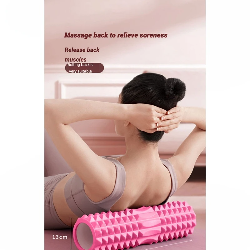 

One Putila Sports Yoga Column Eva Foam Axis Crescent Hollow Mace Fitness Roller Massage Stick