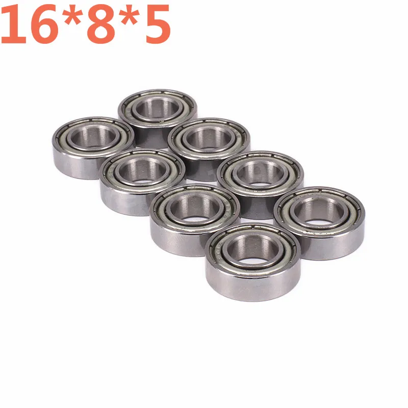 8Pcs/Pack Upgrade Steel Rolling Ball Bearing 16*8*5mm 85763 81070 For 1/8 RC Car HSP Himoto Nitro Truck Baja