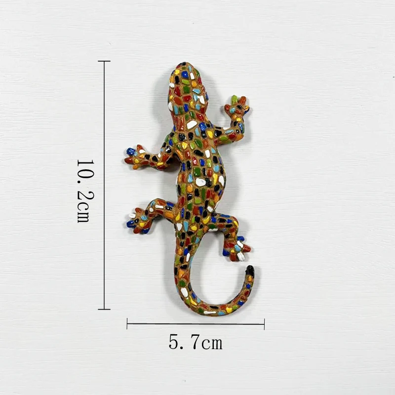 

Gecko travel souvenirs, 3D magnetic refrigerator stickers, kitchen and home decor, travel gifts