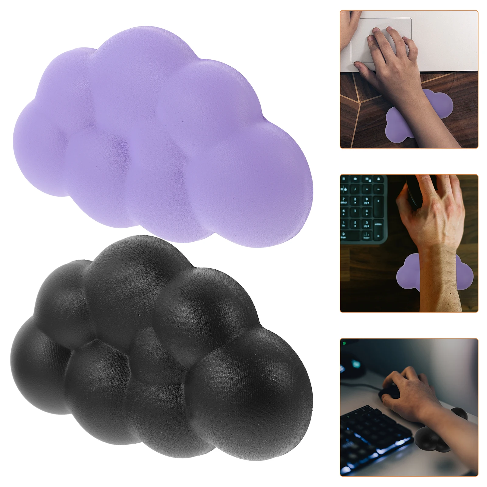 

2Pcs Wrist Support for Mousepad Ergonomic Keyboard Rest Comfortable Office Supply Wrist Rest Keyboard Office Supplies