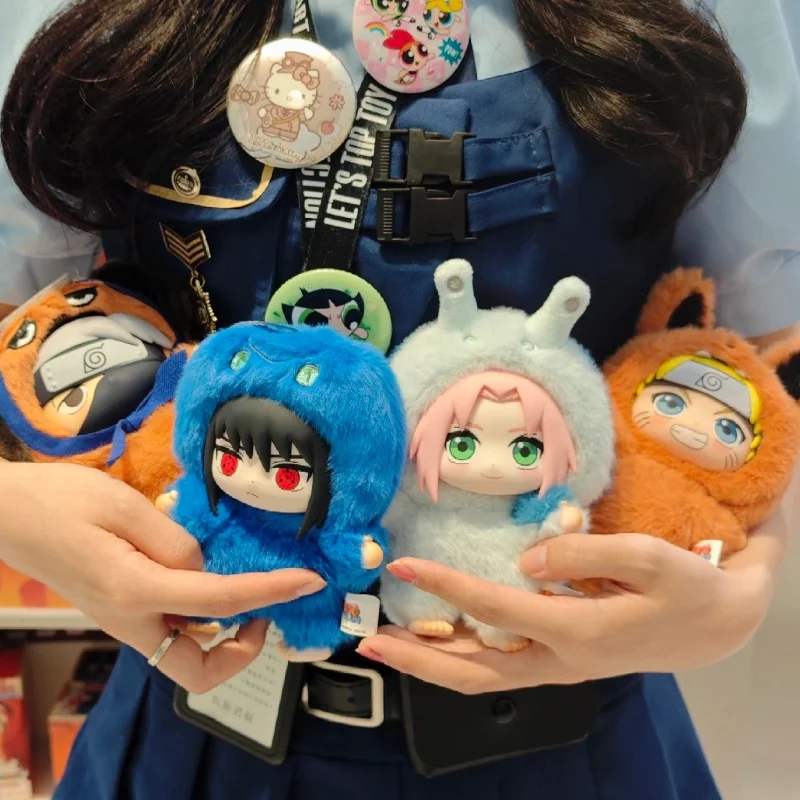 

Genuine Hot New EAKI Naruto Shippuden Cute Beast Party Vinyl Plush Blind Box Figures Ornaments Trendy Toy Gift in stock