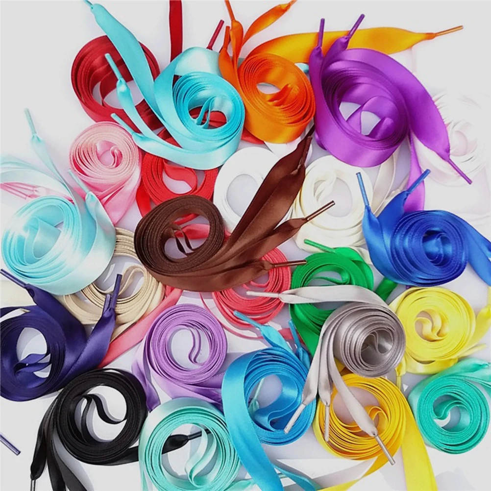 

Шнурки с лентами для женщин и девочек, шелковые, легкие, прочные, модный дизайн, идеальные шнурки из ленты, обувь, проекты «сделай сам», великолепные