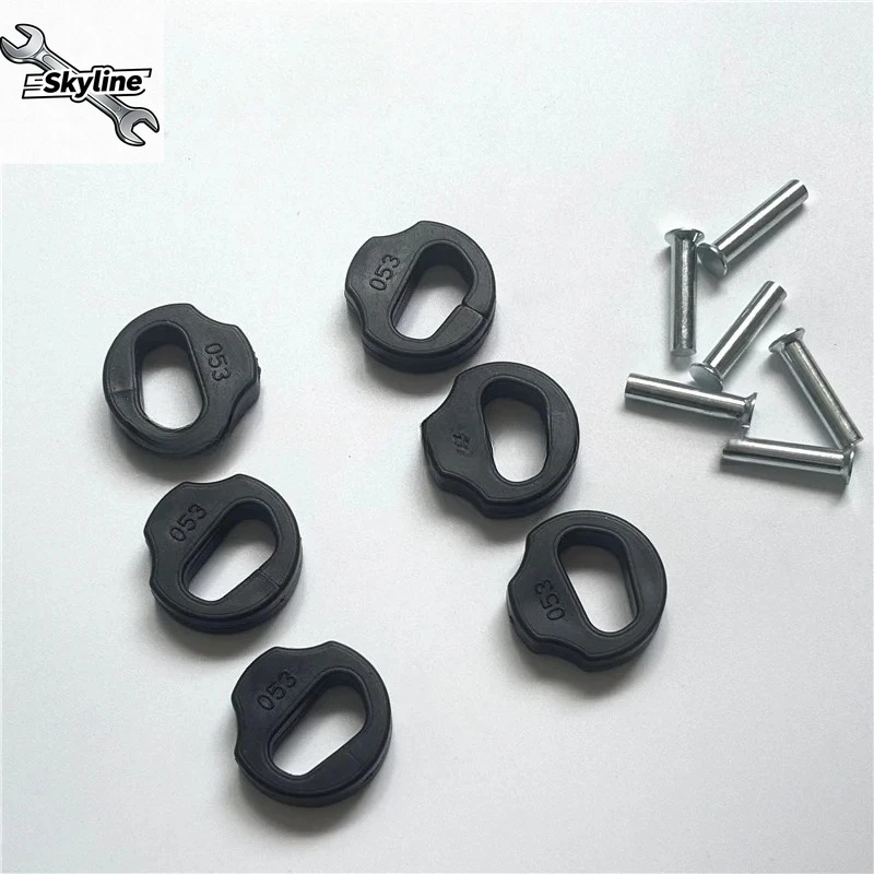 6 unids/set GN125 GS125 GN125H EN125 tambor de embrague de motocicleta amortiguador embrague de goma grande diente de embrague de goma 125cc
