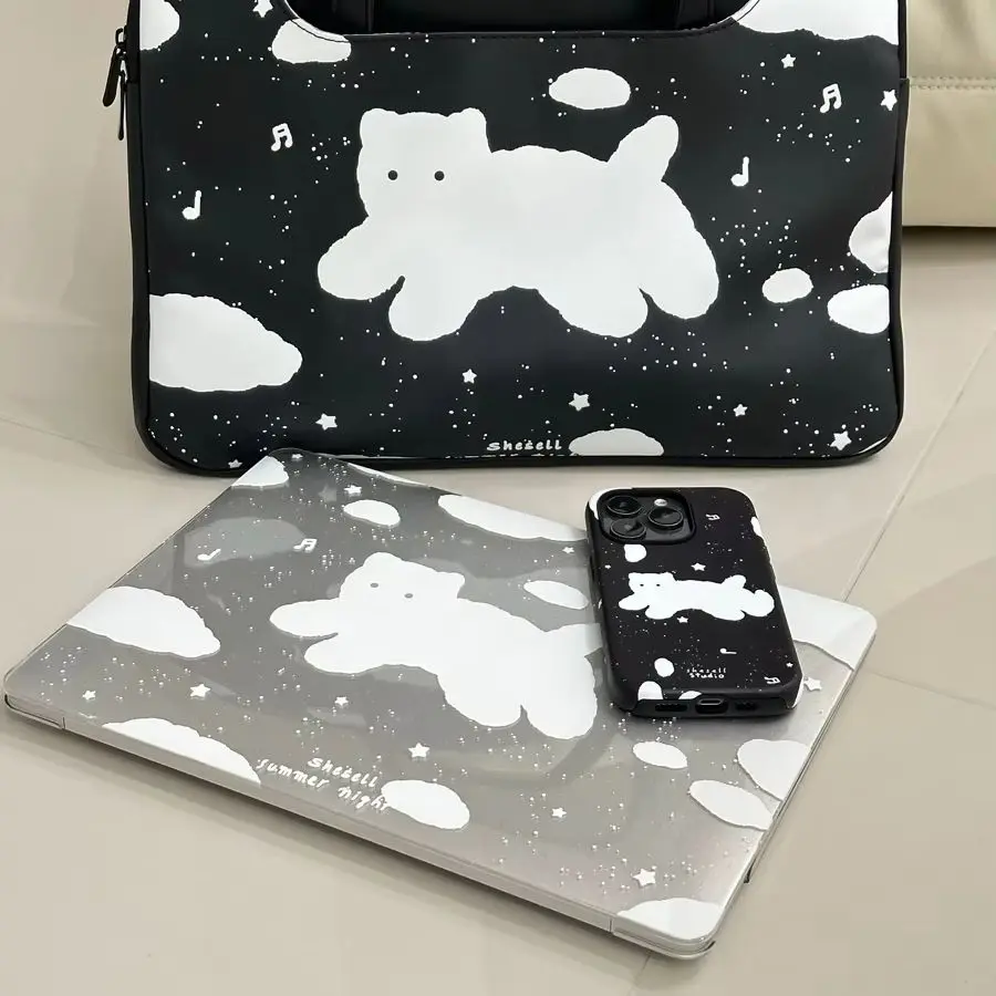 CKawaii Kitten Crystal Clear Laptop Case For Macbook Neo 2026 A3404 Air 13.3 13.6 M4 15 M3 Pro 13 16 M1 M2 M3 14 Pc Cover