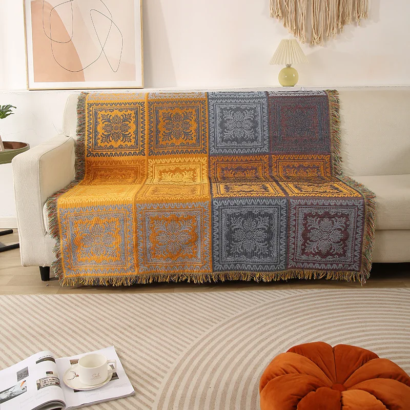 

Bohemian Boho Decorative Bed Blankets Sofa Mats Travel Rug Tassel Armchair Sofa Cover Bedspread Tapestry Carpet for Home Bedroom