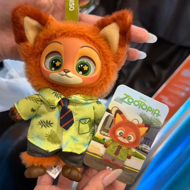 Zootopia Series Blind Box Judy Nick Vinyl Pendant Anime Doll Keychain Surprise Collectible Toy Mysterious Pendant Leader