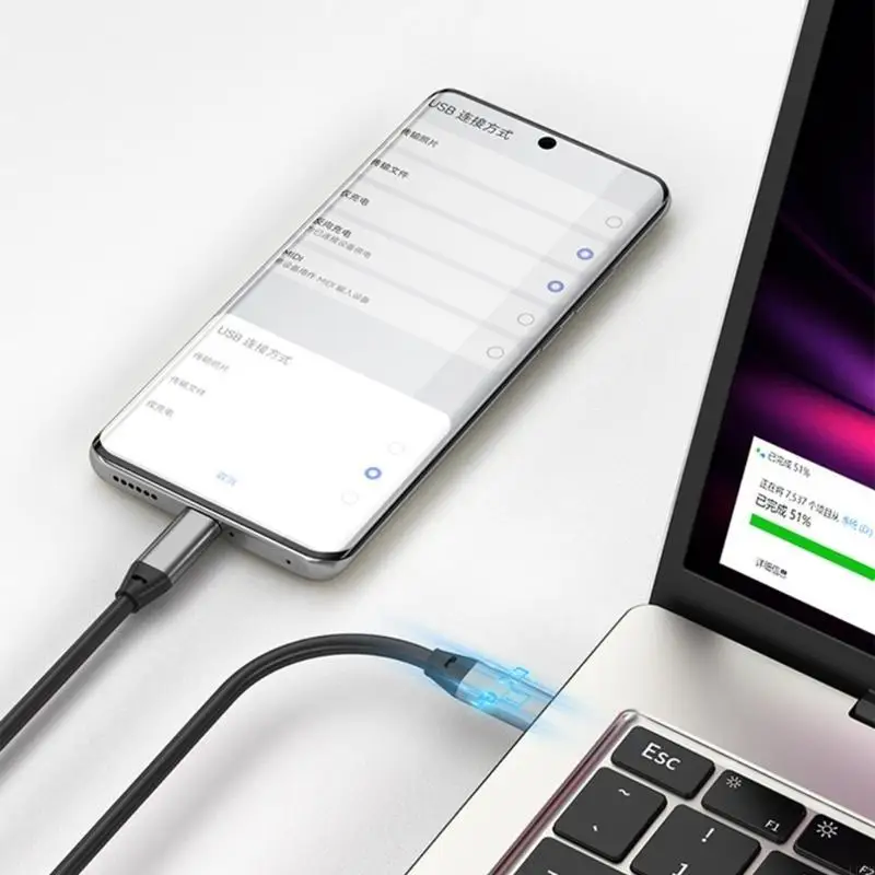 

60W USB C Fast Charging & Data Transfer Cable for Multiple Devices Power Supply