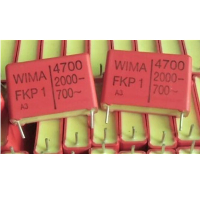

2PCS/5PCS/10PCS/Lot WIMA FKP1 0.0047UF 2000V 2000v4700PF foil film capacitor 4700PF 4n7 2000V472 Foot distance 22.5MM