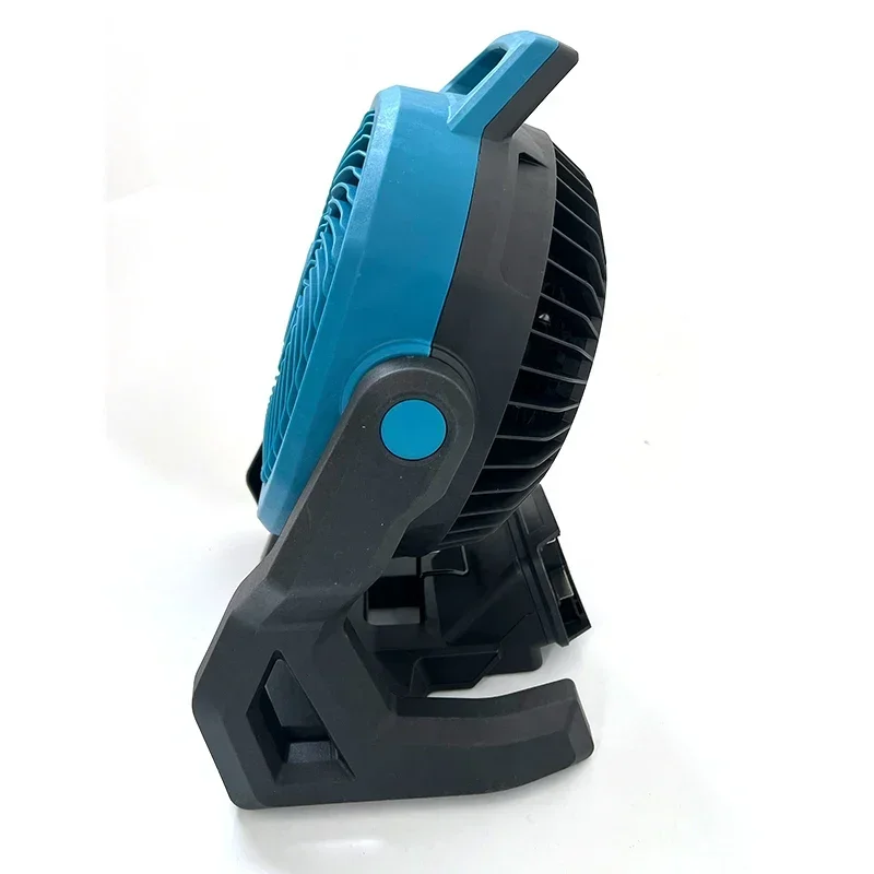 Makita Portable Camping Fan Powered Desktop Floor Fan Multi Purpose Adjustable Head 3 Speed Setting Powered Desktop Floor Fan
