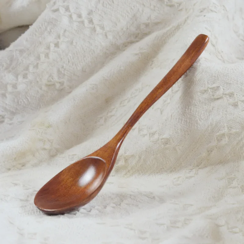 Wooden Spoon Bamboo Kitchen Cooking Utensil Tool Soup Teaspoon Catering for Wooden Spoon