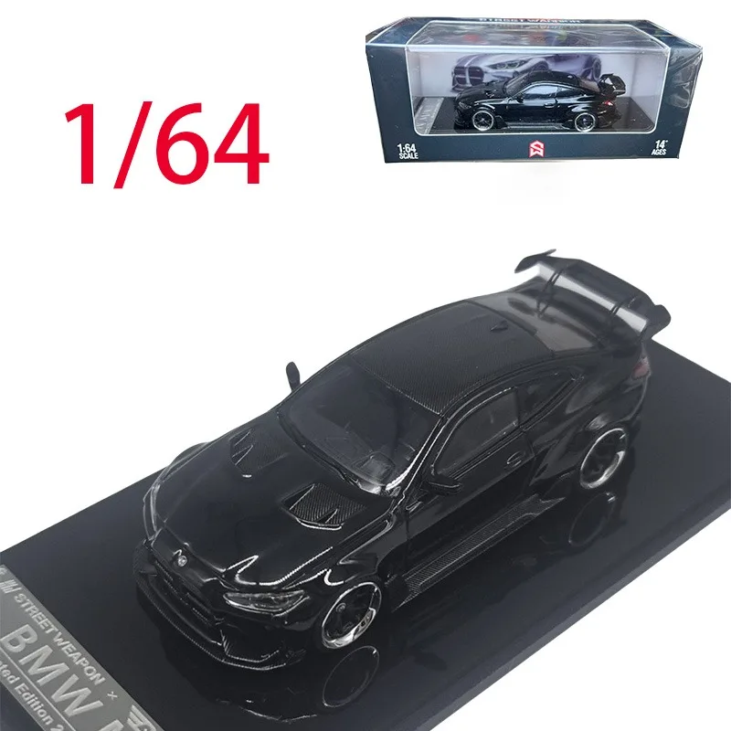 

SW Литая под давлением модель автомобиля из сплава BMW в масштабе 1/64 BMW G82 M4, игровые транспортные средства, игрушки для мальчиков, оригинальная коробка, украшение для рекламы