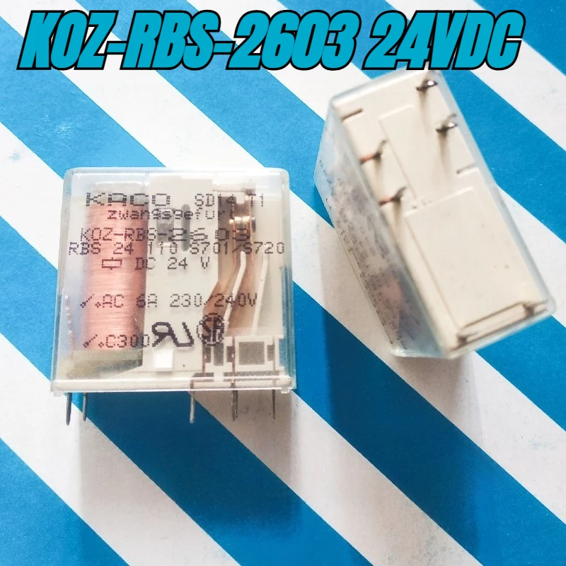 (Nuevo) 1 unids/lote 100% relé original genuino: KOZ-RBS-2603 24VDC KACO relé de seguridad de 6 pines