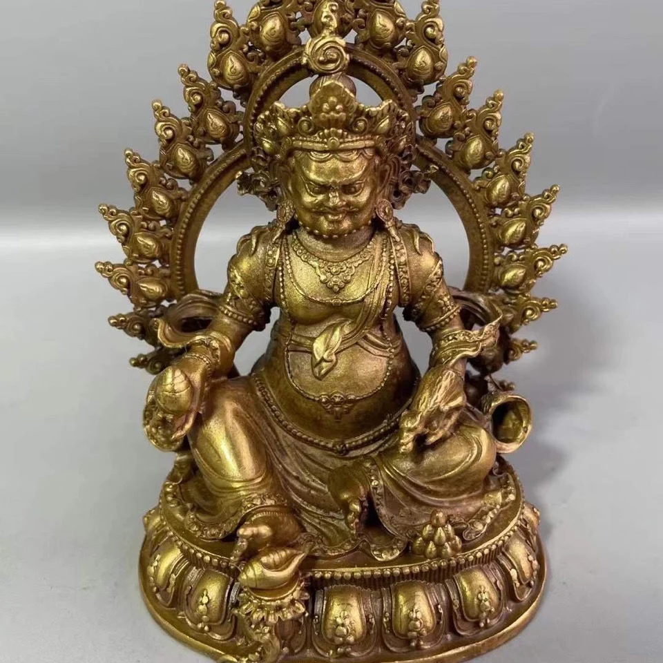 Pure copper yellow god of wealth Buddha ornaments Nepal god of wealth like tantric dharma Tibetan Bala to worship household