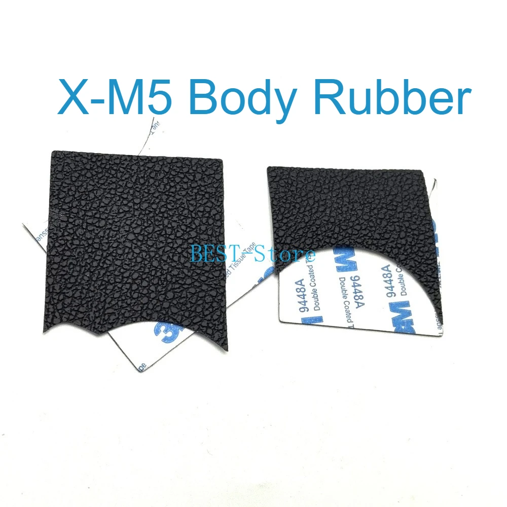 新しい-2-個セット富士フイルム-x-m5-xm5-ボディラバーフロントグリップサイドカバー粘着テープ付き一眼レフカメラ修理アクセサリー