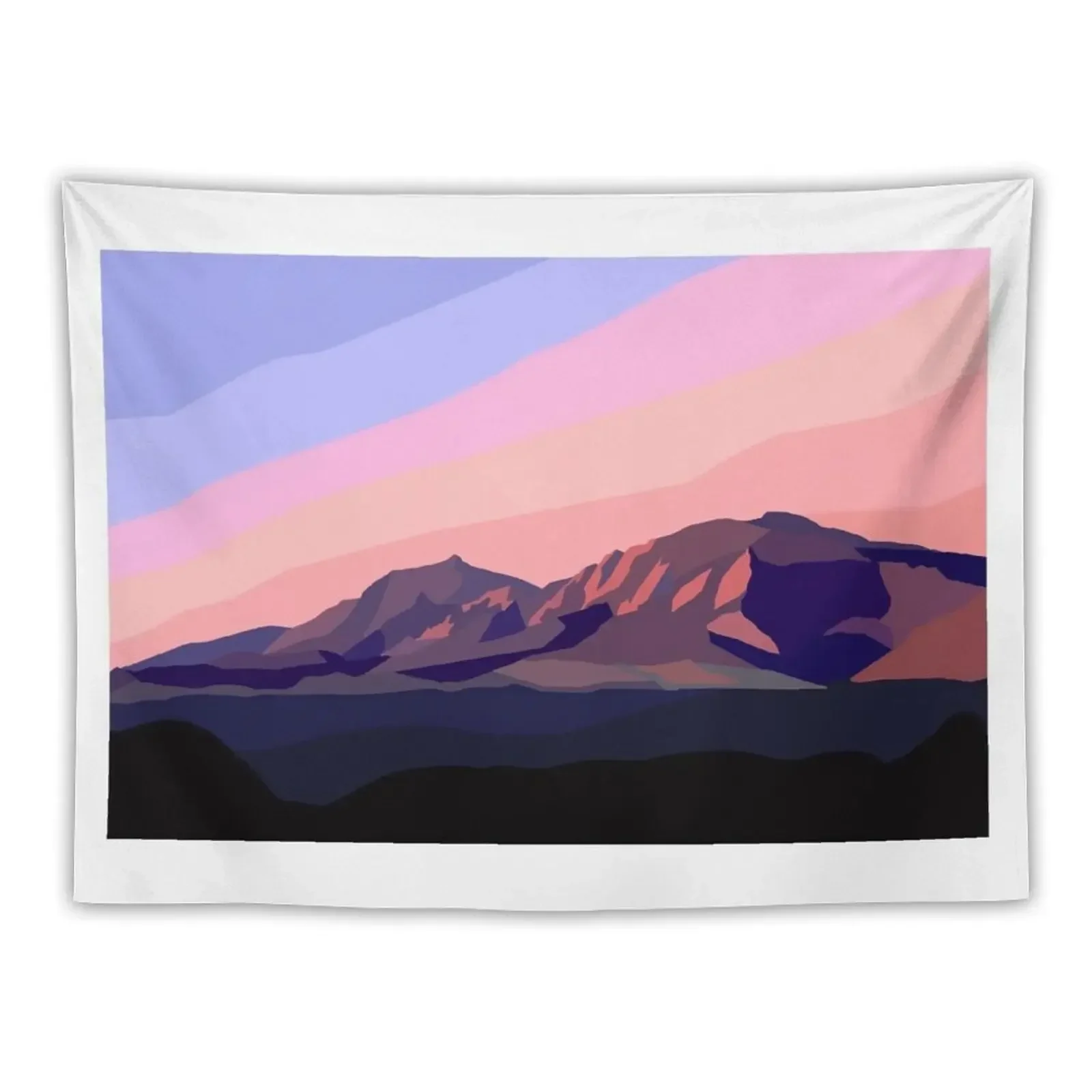 Flatirons: Boulder, CO Tapestry Room Decoration Aesthetic Home Decorations Tapestry