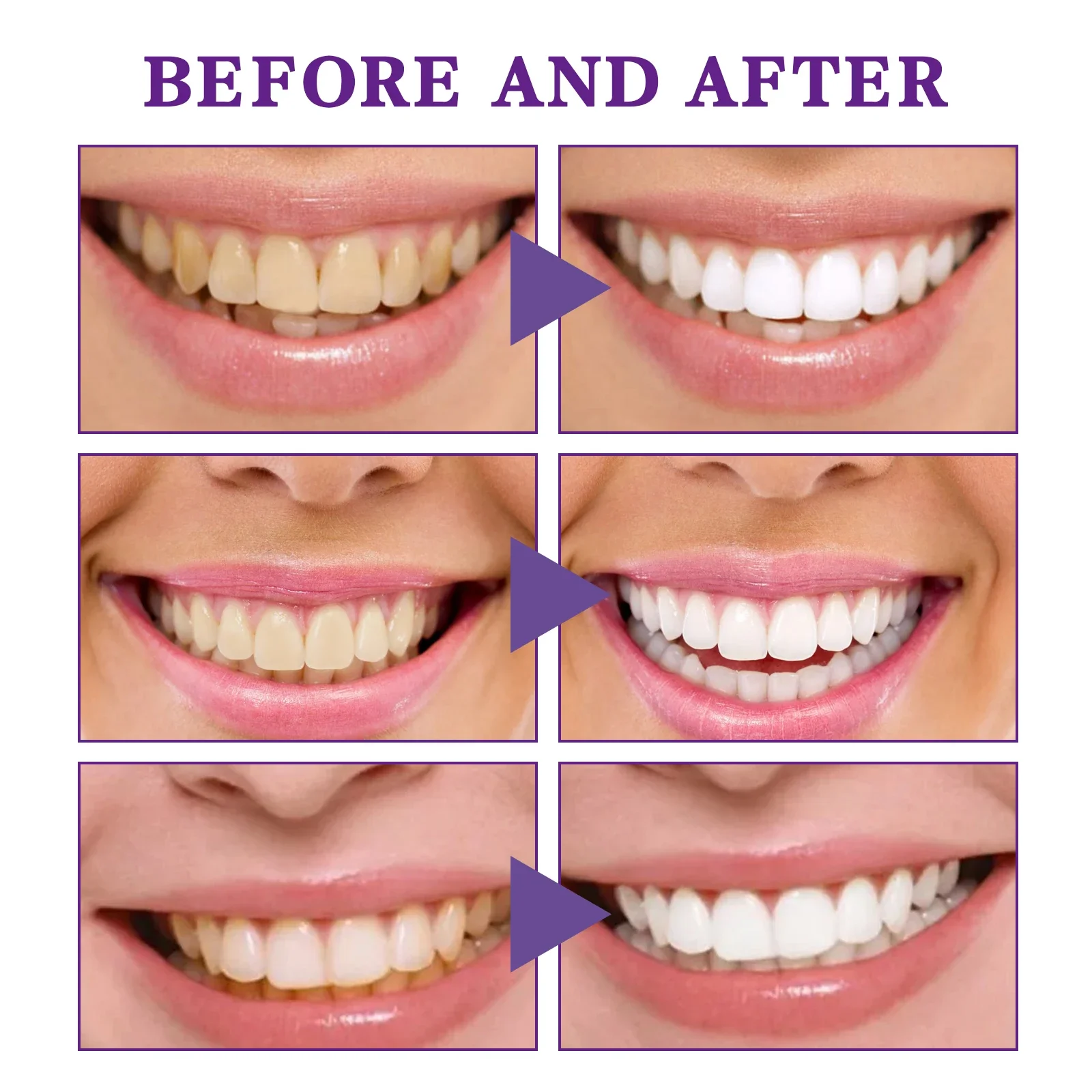 V34 Purple Whitening Toothpaste Removes Yellow Tartar Cleansing Oral Hygiene Fresh Breath Whitening Tooth Care Products