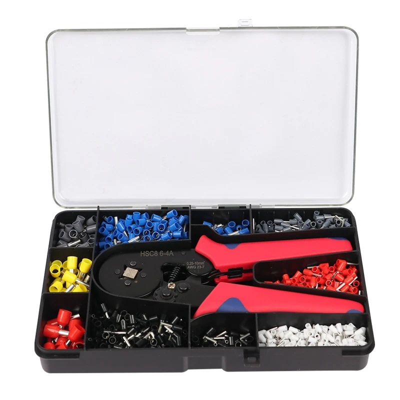 Ferrule Sleeves Terminal Crimping Tools Electrical Crimper Plier For Wire End Crimp Tube Terminals Electrical Circuit Repair