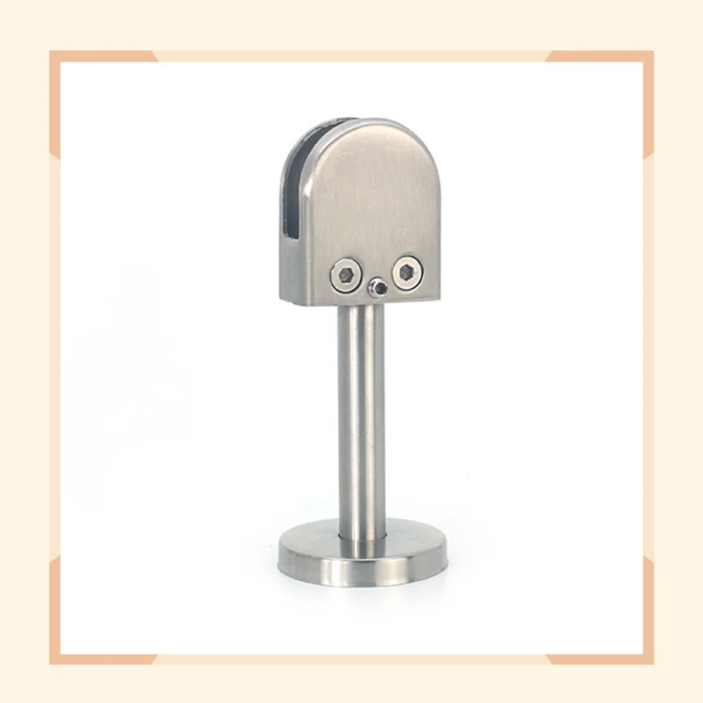 

Screen Partition Fixing Clamp 14X80Mm For Guardrail Glass Balustrade Handrail Support Stainless Steel Glass Clip Bracket Holder