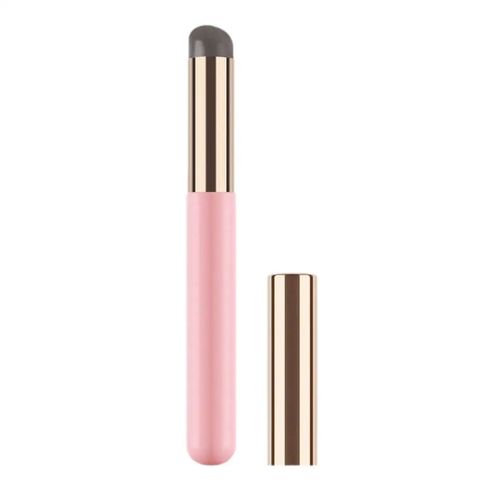 Silicone Lip Brush Round Q Soft Lipstick Manicure Brush Concealer Tool Mini Brush Portable Blending Makeup F7l4