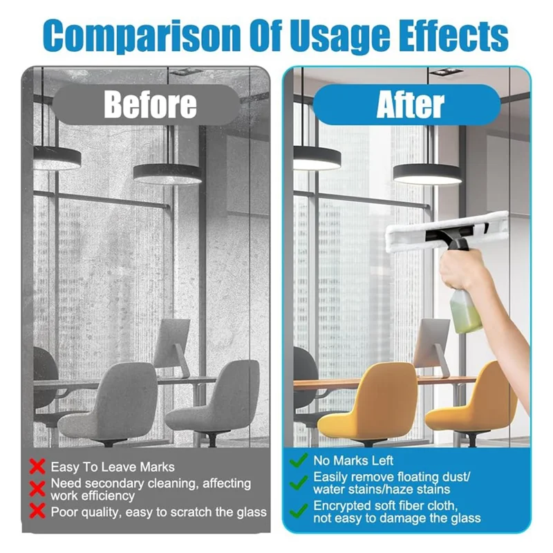 T27C Microfibre Mop Cover For Karcher Window Cleaner Replacement For Karcher WV1 WV50 WV7