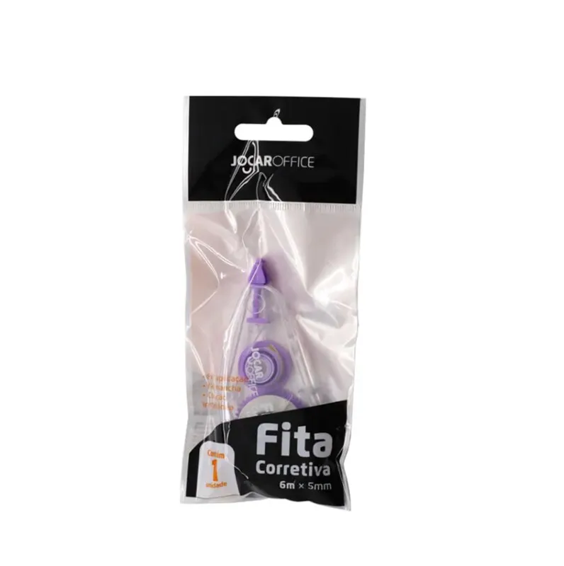Fita Corretiva Jocar Office Leonora Corpo LILÁZ 6mx5mm Brinquedo De Empilhamento E Aprendizagem Para Crianças