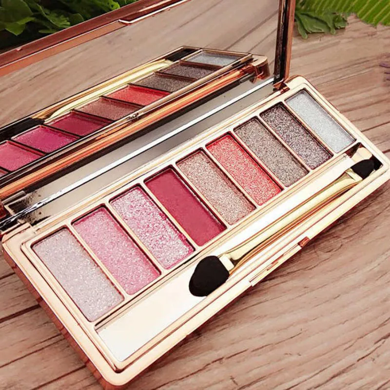 글리터 다이아몬드 아이섀도우 디스크, 메이크업 브러쉬 세트, 쉬머 매트 아이섀도우 팔레트, 샤이니 파우더 아이섀도우 팔레트, 9 가지 색상