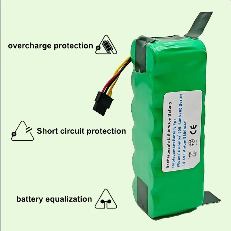 

For iRobot Roomba500 14.4V 6000mAh Upgrade Lithium Ion Battery for Roomba 500 600 700 800 890 880 870 860 790 780 Series