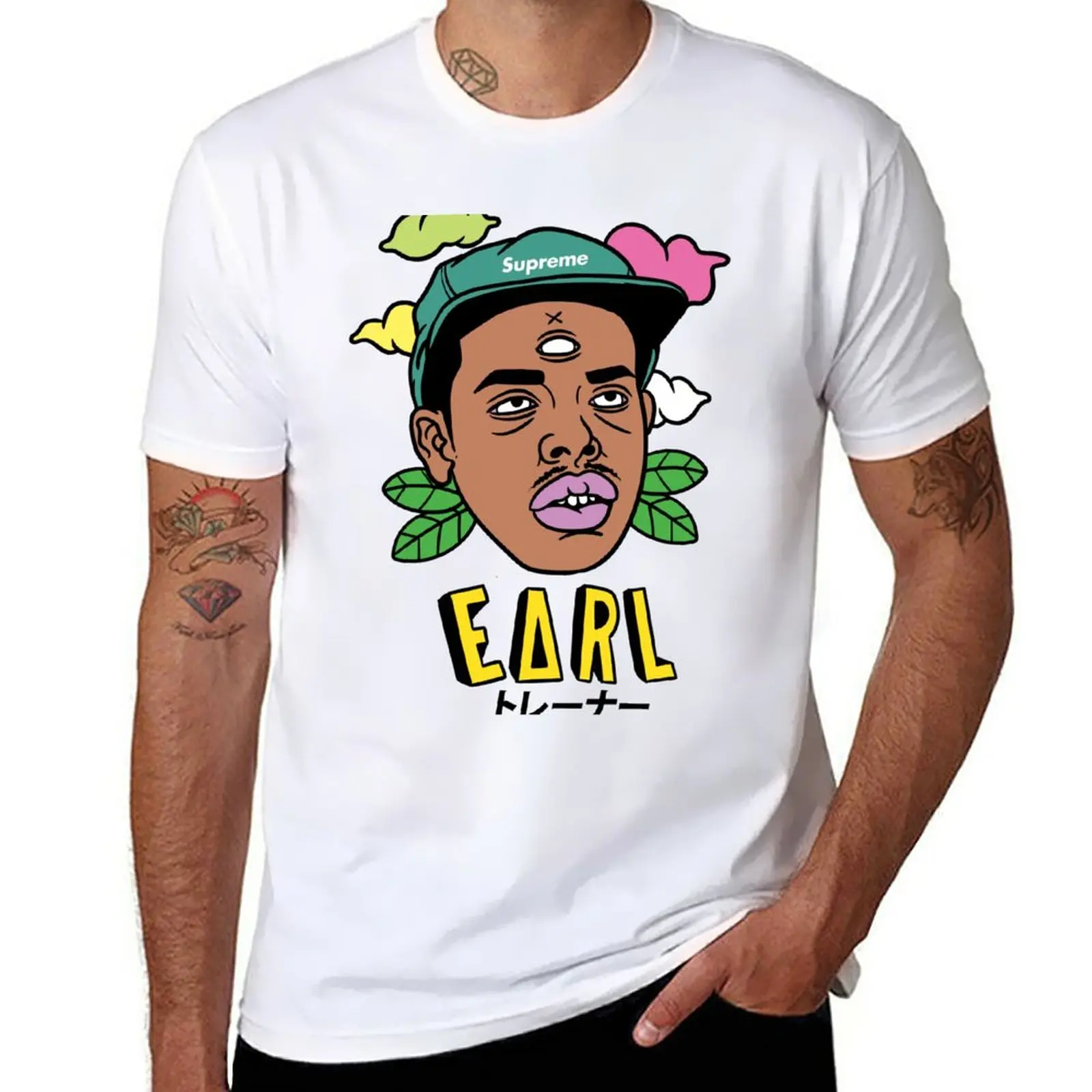 New Earl Sweatshirt T-Shirt cat shirts quick drying t-shirt Short sleeve boys t shirts plain white t shirts men