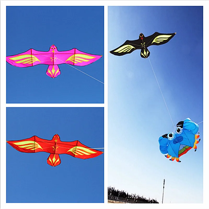 

free shipping eagle kite outdoor games stunt kite wind kites for children nadmuchiwane zabawki kite reel drachen steigen pilot