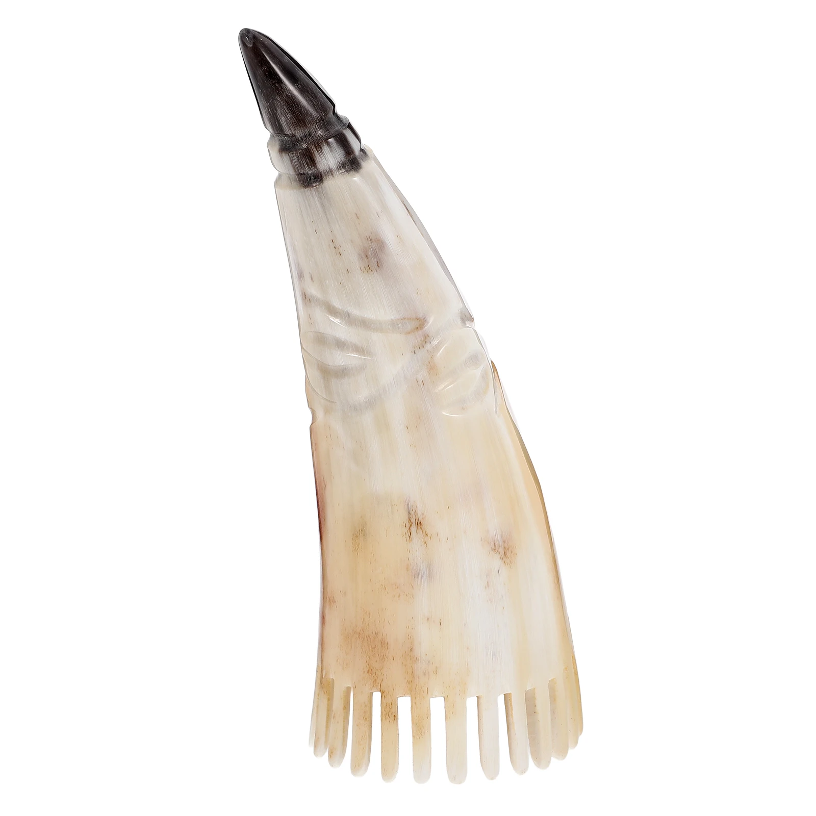 

Wide Tooth Massage Comb with Rounded Ends Natural Wood Bristles for Gentle Hair Detangling and Head Massage Scalp Care Comb