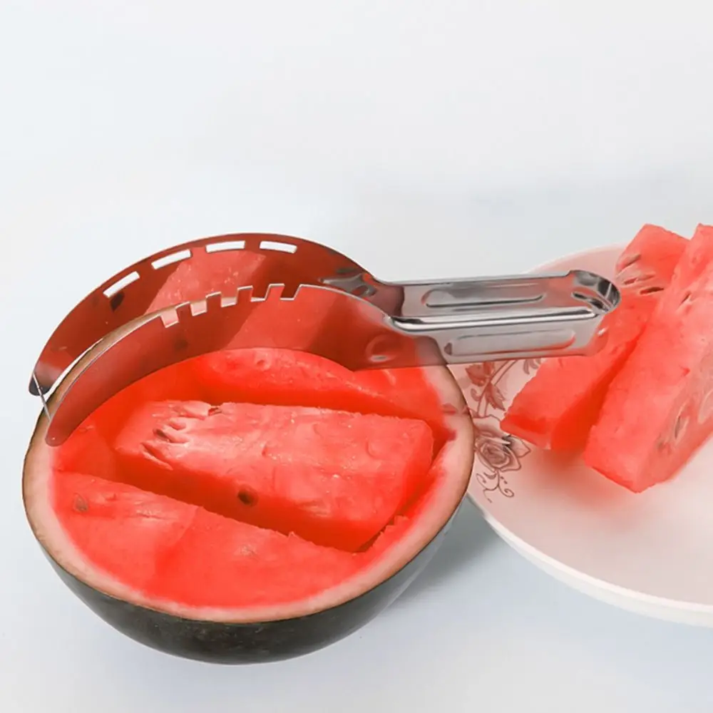 

Portable Stainless Steel Melon Cutter, Fruit Cutting Tool, Divider, Peeler, Watermelon Slicer, Home, Multifunction